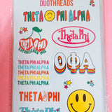 Theta Phi Alpha Sorority Rainbow Sticker Sheet