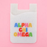 Alpha Chi Omega Shimmer Phone Wallet