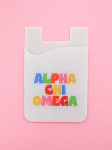Alpha Chi Omega Shimmer Phone Wallet