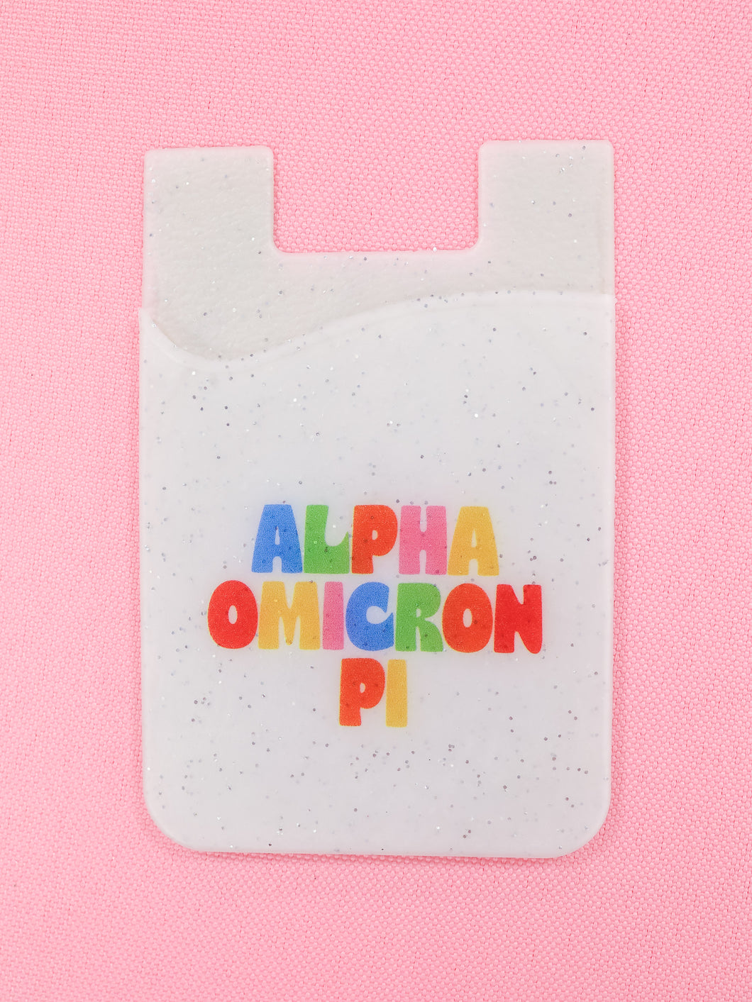 Alpha Omicron Pi Shimmer Phone Wallet