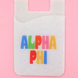 Alpha Phi Shimmer Phone Wallet