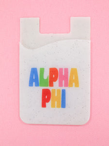 Alpha Phi Shimmer Phone Wallet