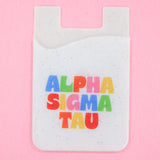 Alpha Sigma Tau Shimmer Phone Wallet