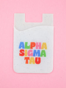 Alpha Sigma Tau Shimmer Phone Wallet