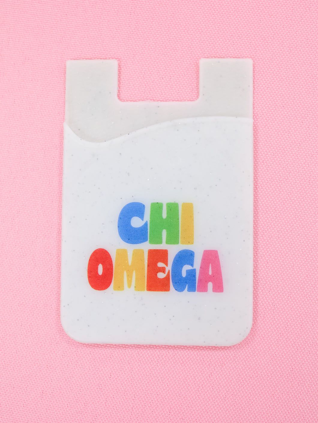 Chi Omega Shimmer Phone Wallet