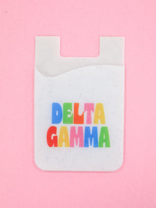 Delta Gamma Shimmer Phone Wallet