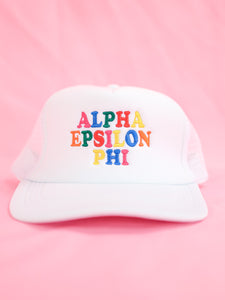 Alpha Epsilon Phi Fun Times Trucker Hat