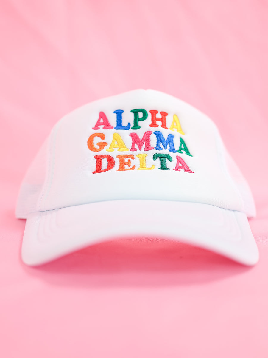 Alpha Gamma Delta Fun Times Trucker Hat