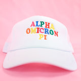 Alpha Omicron Pi Fun Times Trucker Hat