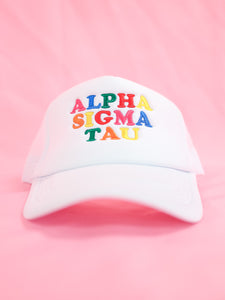 Alpha Sigma Tau Fun Times Trucker Hat