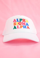 Load image into Gallery viewer, Alpha Sigma Alpha Fun Times Trucker Hat
