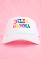 Load image into Gallery viewer, Delta Gamma Fun Times Trucker Hat
