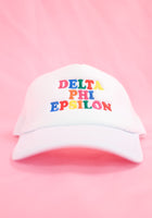 Load image into Gallery viewer, Delta Phi Epsilon Fun Times Trucker Hat

