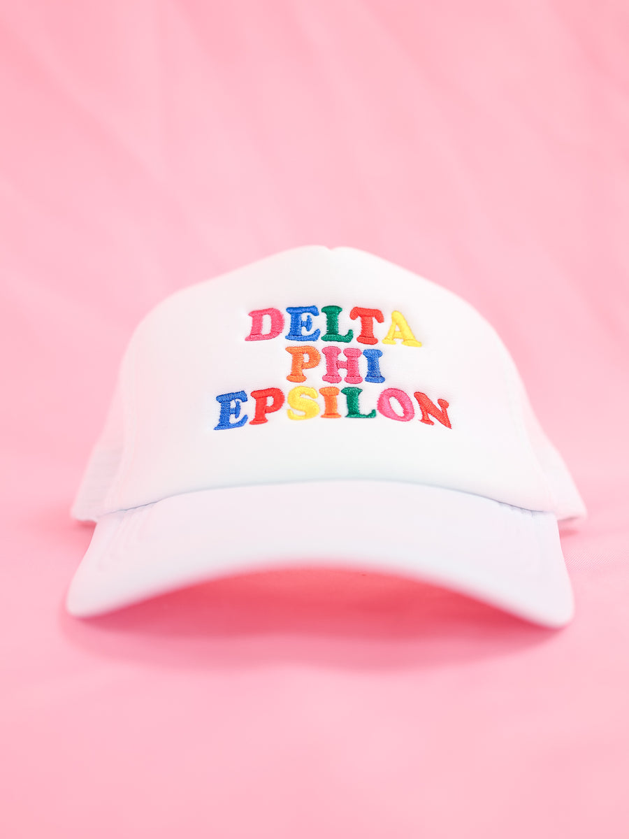 Delta Phi Epsilon Fun Times Trucker Hat