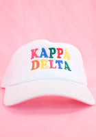 Load image into Gallery viewer, Kappa Delta Fun Times Trucker Hat

