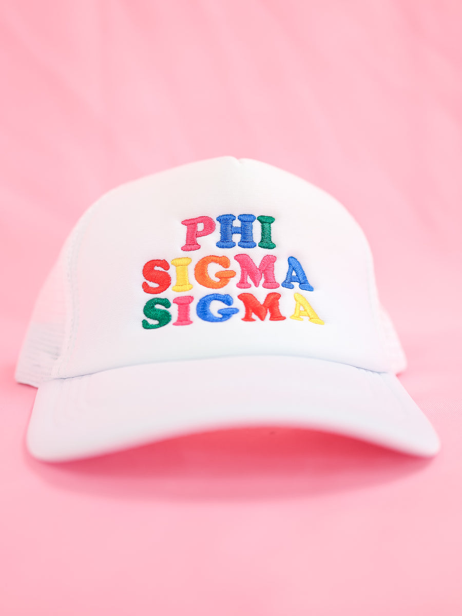 Phi Sigma Sigma Fun Times Trucker Hat