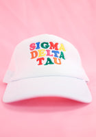 Load image into Gallery viewer, Sigma Delta Tau Fun Times Trucker Hat
