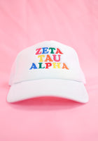 Load image into Gallery viewer, Zeta Tau Alpha Fun Times Trucker Hat
