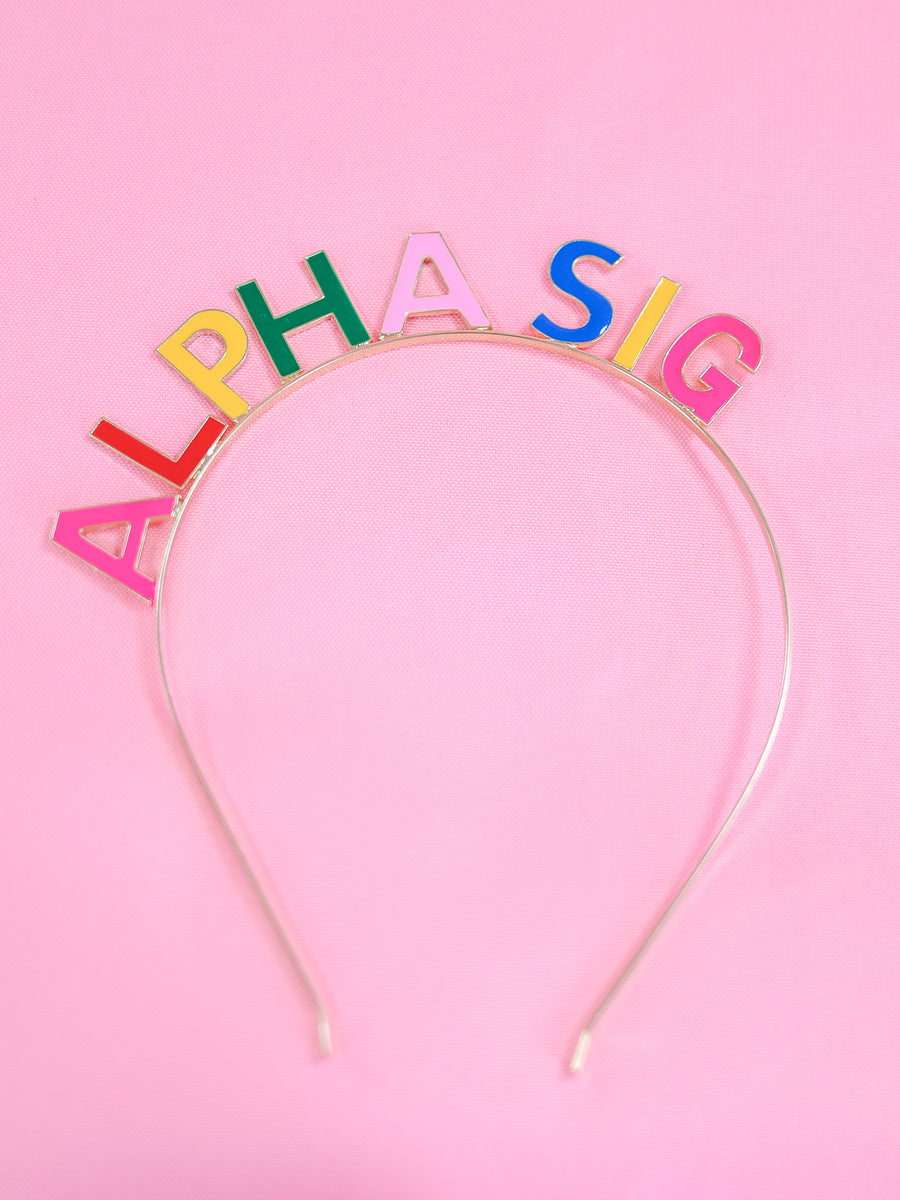 Alpha Sigma Alpha Get This Party Started Headband