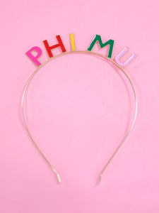 Phi Mu Get This Party Started Headband
