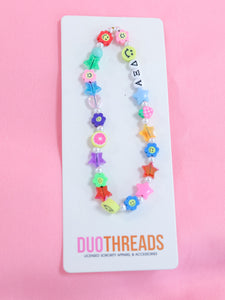 Alpha Xi Delta Beaded Phone Charm