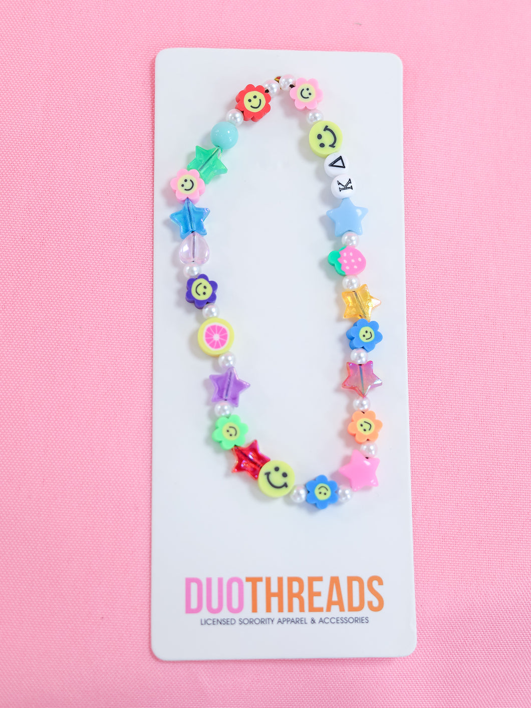 Kappa Delta Beaded Phone Charm