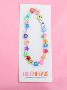 Sigma Delta Tau Beaded Phone Charm