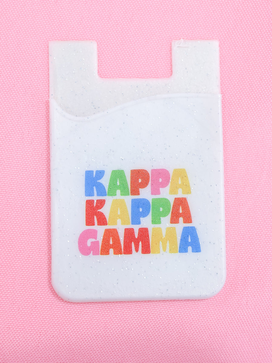 Kappa Kappa Gamma Shimmer Phone Wallet