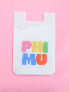 Phi Mu Shimmer Phone Wallet