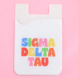 Sigma Delta Tau Shimmer Phone Wallet