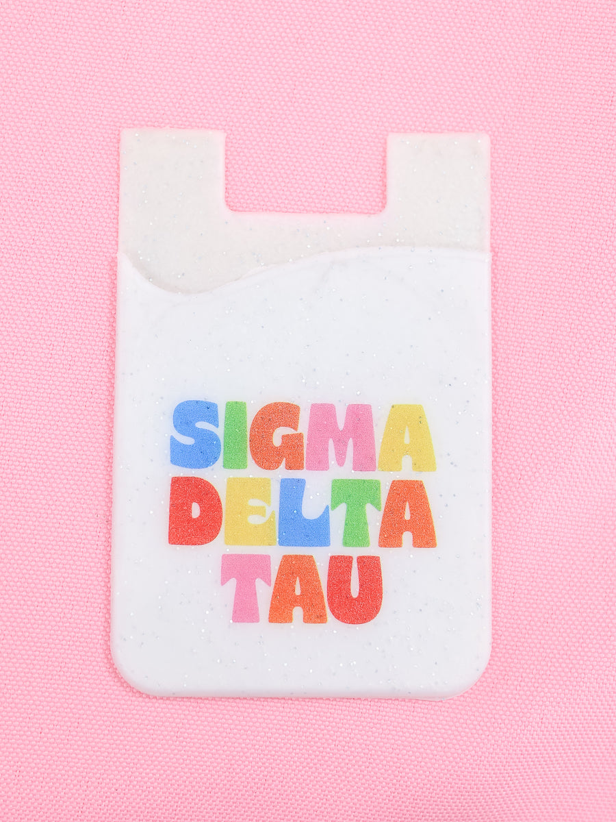Sigma Delta Tau Shimmer Phone Wallet