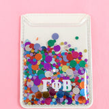 Gamma Phi Beta Confetti Sorority Phone Wallet