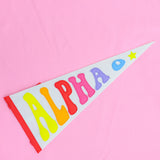 Rainbow Sorority Pennant Flag