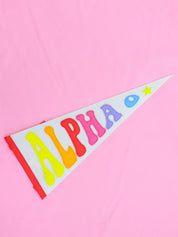 Rainbow Sorority Pennant Flag