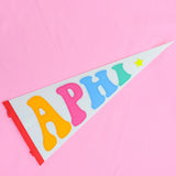 Alpha Phi Rainbow Pennant Flag