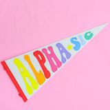 Rainbow Sorority Pennant Flag