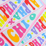 Rainbow Sorority Pennant Flag