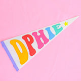 Rainbow Sorority Pennant Flag