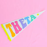Kappa Alpha Theta Rainbow Pennant Flag