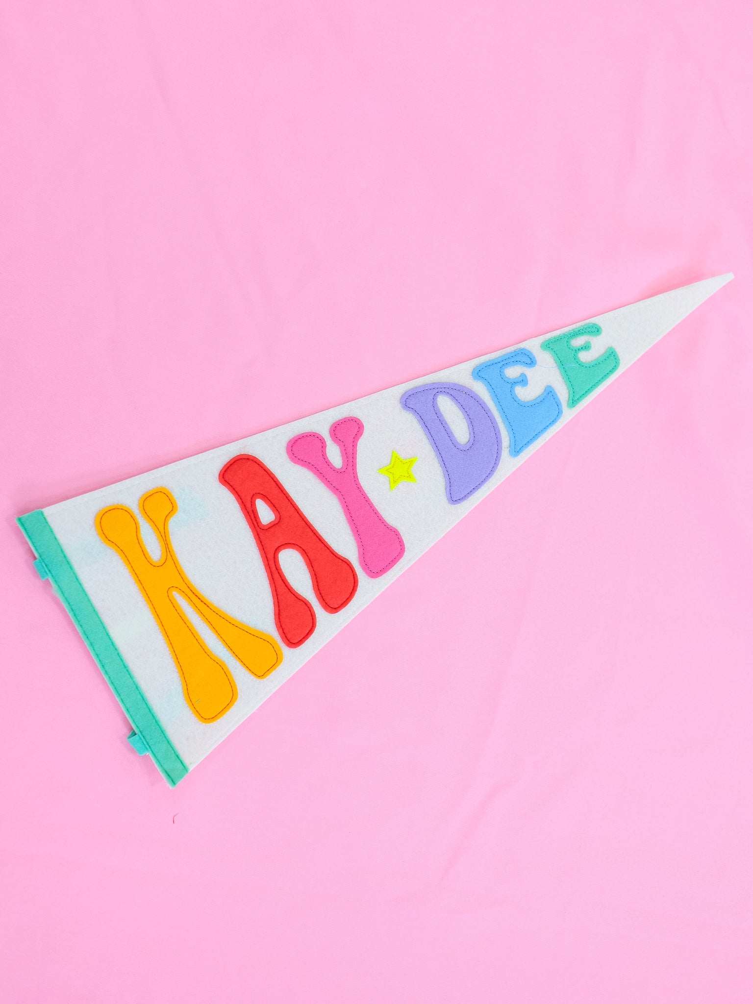 Kappa Delta Rainbow Pennant Flag