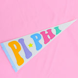 Pi Beta Phi Rainbow Pennant Flag