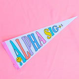 Alpha Sigma Alpha Party Pennant Flag