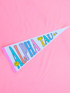 Alpha Sigma Tau Party Pennant Flag
