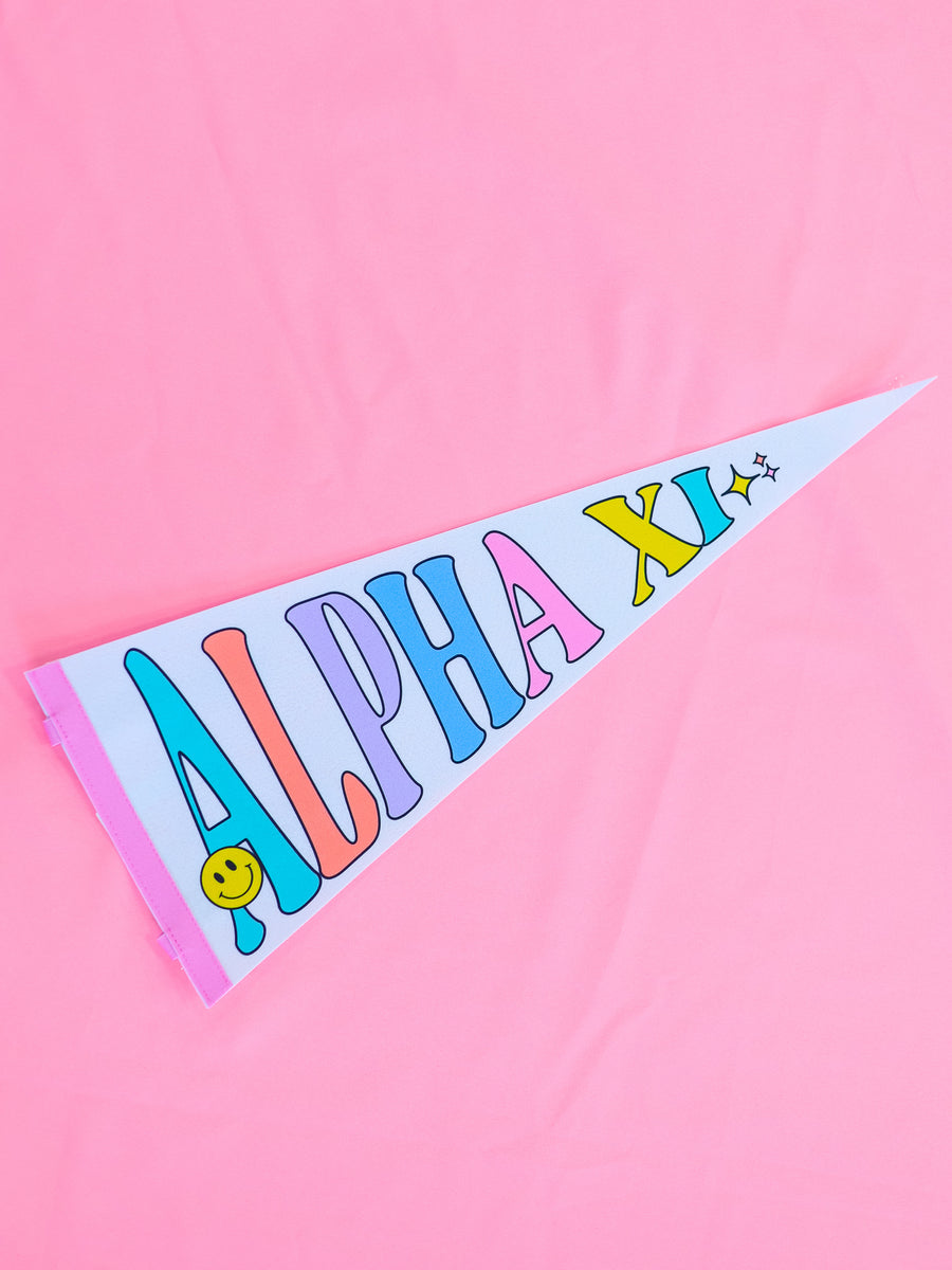 Alpha Xi Delta Party Pennant Flag