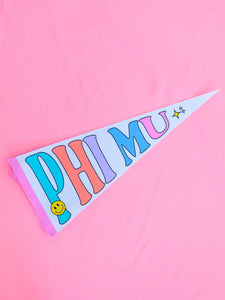 Phi Mu Party Pennant Flag