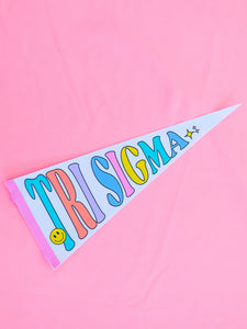 Sigma Sigma Sigma Party Pennant Flag