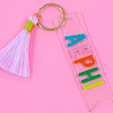 Alpha Epsilon Phi Sparkle Tassel Key Fob