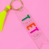 Kappa Alpha Theta Sparkle Tassel Key Fob