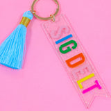 Sigma Delta Tau Sparkle Tassel Key Fob