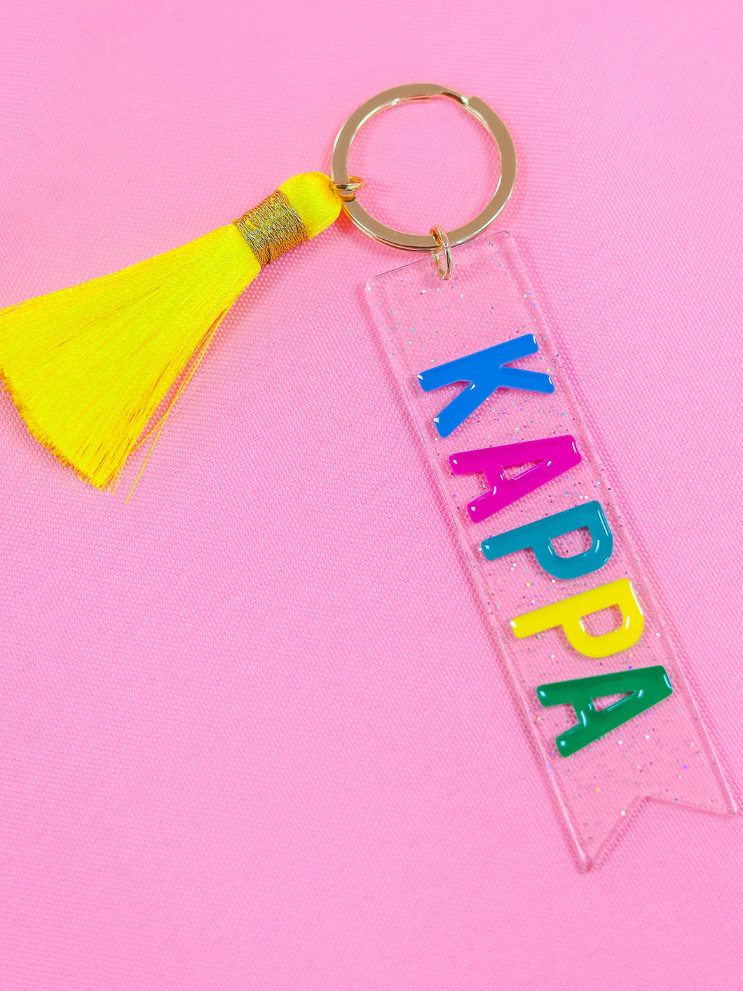 Kappa Kappa Gamma Sparkle Tassel Key Fob